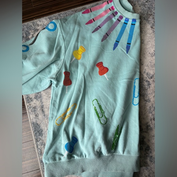 QOS Teacher Supplies Sweatshirt - Picture 2 of 7